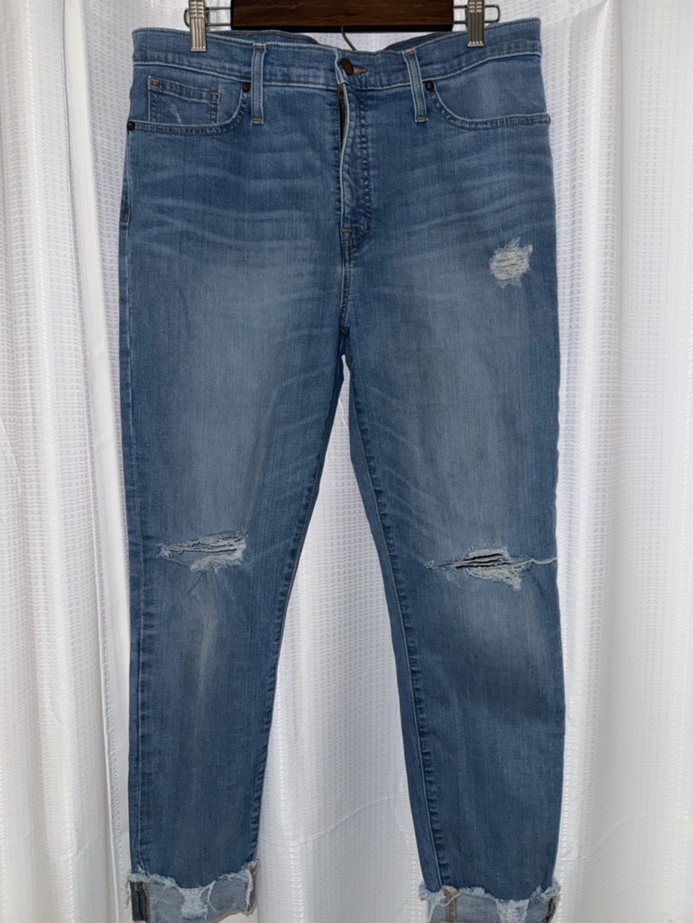Classic Distressed Women's Blue Jeans madewell denim size 32